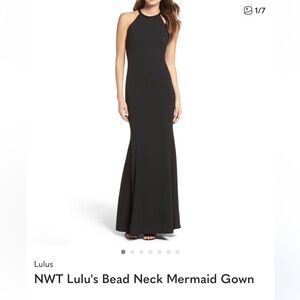 Lulu's Classic Black Maxi Dress